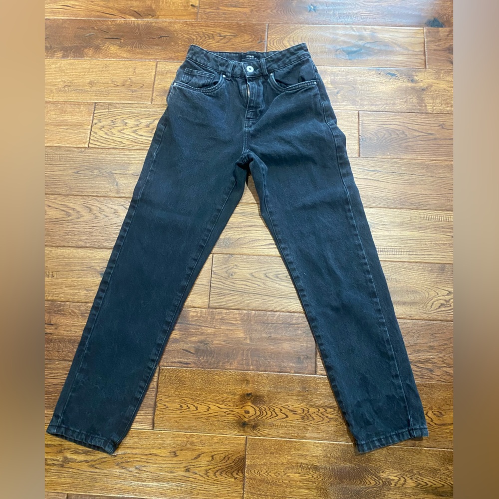 Cotton On black denim mom jeans size 2